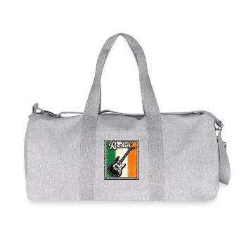 St Patrick Gitarre Geburtstag Geschenk - Recycelte Canvas-Sporttasche von Stanley/Stella - Grau meliert - Vorne