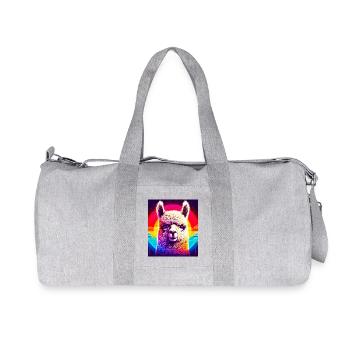Alpaka - Recycelte Canvas-Sporttasche von Stanley/Stella - Grau meliert - Vorne