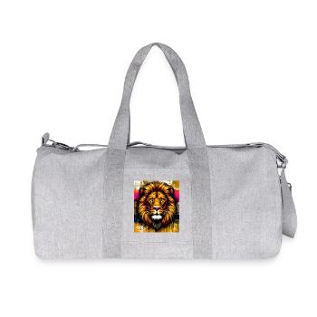 Löwe - Recycelte Canvas-Sporttasche von Stanley/Stella - Grau meliert - Vorne