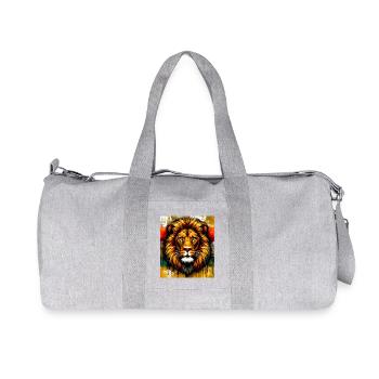 Löwe - Recycelte Canvas-Sporttasche von Stanley/Stella - Grau meliert - Vorne