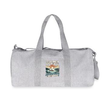 Mecklenburg Seenplatte - Recycelte Canvas-Sporttasche von Stanley/Stella - Grau meliert - Vorne