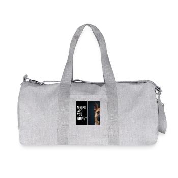 Diction du chien berger allemand - Sac de sport en toile recyclée Stanley/Stella - gris chiné - Devant