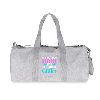 Pekingese dog - Recycled Canvas Sports Bag by Stanley/Stella - heather grey - Front