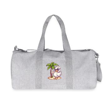 Palmier d’été oie - Sac de sport en toile recyclée Stanley/Stella - gris chiné - Devant