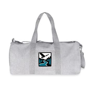 Eagle River Forest Graphic - Recycled Canvas Sports Bag by Stanley/Stella - heather grey - Front