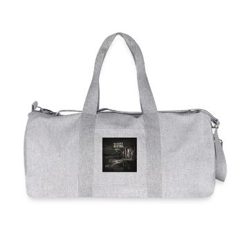 Motel vintage Night Noir Motif animal Chat Animal - Sac de sport en toile recyclée Stanley/Stella - gris chiné - Devant
