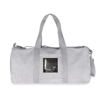 Raven on Plane Lost Place Vintage Animal Crime - Recycled Canvas Sports Bag by Stanley/Stella - heather grey - Front