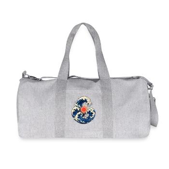 Solar Ocean Waves - Recycled Canvas Sports Bag by Stanley/Stella - heather grey - Front
