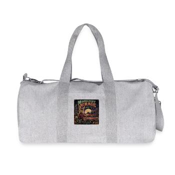 Vintage Motel Spruch Wüste Oldtimer Halloween - Recycelte Canvas-Sporttasche von Stanley/Stella - Grau meliert - Vorne