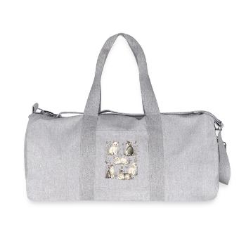 Kätzchennatur - Recycelte Canvas-Sporttasche von Stanley/Stella - Grau meliert - Vorne