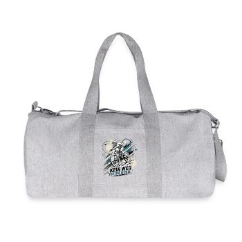 Kein Weg Ist Zu Steil - Recycelte Canvas-Sporttasche von Stanley/Stella - Grau meliert - Vorne