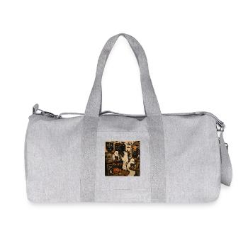 Mode café d’Halloween avec des fantômes et des citrouilles - Sac de sport en toile recyclée Stanley/Stella - gris chiné - Devant