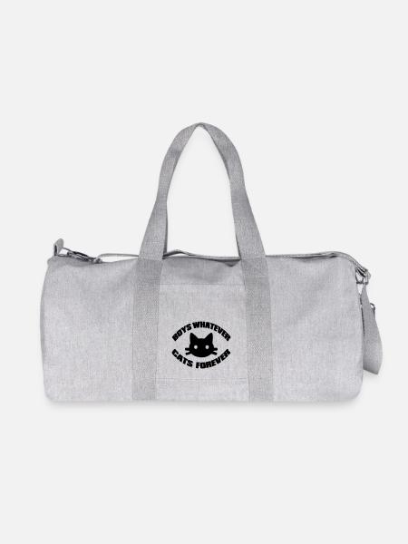 cats forever - Recycelte Canvas-Sporttasche von Stanley/Stella - Grau meliert