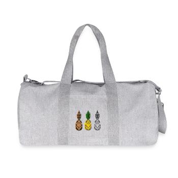 Ananas - Sac de sport en toile recyclée Stanley/Stella - gris chiné - Devant