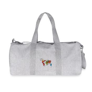 Football Connects Worlds - The of Orbis - Recycled Canvas Sports Bag by Stanley/Stella - heather grey - Front