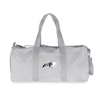 Chevaux Etalon Jument Poulain - Sac de sport en toile recyclée Stanley/Stella - gris chiné - Devant