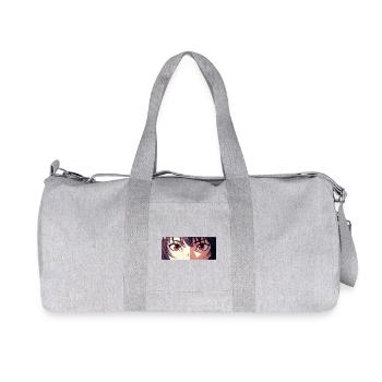 Anime Eyes Red Intense Look Manga Fan - Recycled Canvas Sports Bag by Stanley/Stella - heather grey - Front