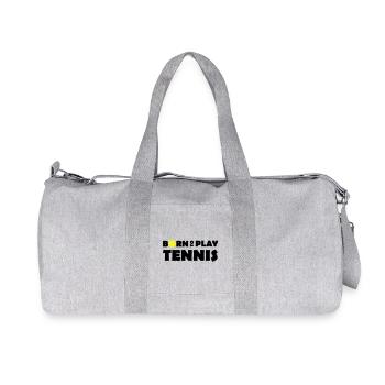 Born to play Tennis - Sac de sport en toile recyclée Stanley/Stella - gris chiné - Devant