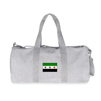 Drapeau de la Syrie - Sac de sport en toile recyclée Stanley/Stella - gris chiné - Devant