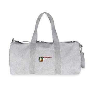Weihnachten zu Hause Motiv. - Recycelte Canvas-Sporttasche von Stanley/Stella - Grau meliert - Vorne