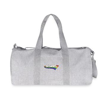 Bisous Rainbow Police Langue française - Sac de sport en toile recyclée Stanley/Stella - gris chiné - Devant
