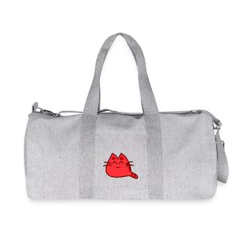 Cute cat - Recycled Canvas Sports Bag by Stanley/Stella - heather grey - Front