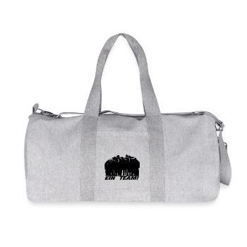 Ein Team - Recycelte Canvas-Sporttasche von Stanley/Stella - Grau meliert - Vorne