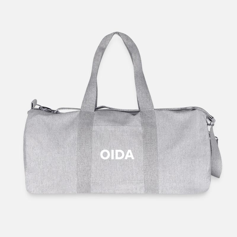 Oida - Recycelte Canvas-Sporttasche von Stanley/Stella - Grau meliert