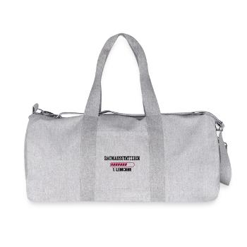 Ausbildung Raumausstatterin 1. Lehrjahr Dekorateur - Recycelte Canvas-Sporttasche von Stanley/Stella - Grau meliert - Vorne