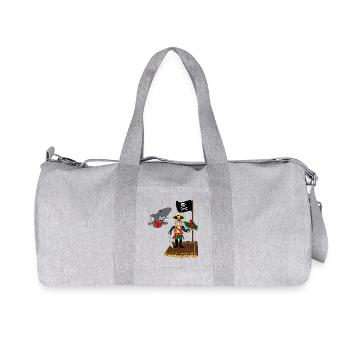 pirate parrot raft shark - Recycled Canvas Sports Bag by Stanley/Stella - heather grey - Front