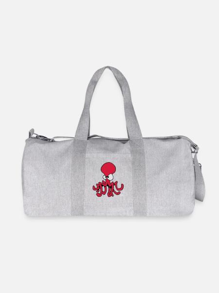 Poulpe - Pieuvre - Sac de sport en toile recyclée Stanley/Stella - gris chiné