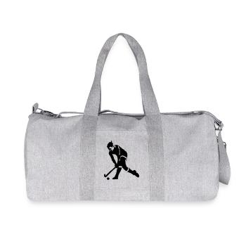 hockey sur gazon - Sac de sport en toile recyclée Stanley/Stella - gris chiné - Devant