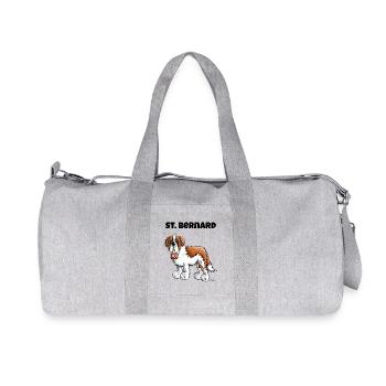 Saint Bernard - Recycled Canvas Sports Bag by Stanley/Stella - heather grey - Front