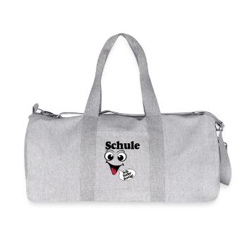 Abschluß , Schule ich habe fertig (25) - Recycelte Canvas-Sporttasche von Stanley/Stella - Grau meliert - Vorne