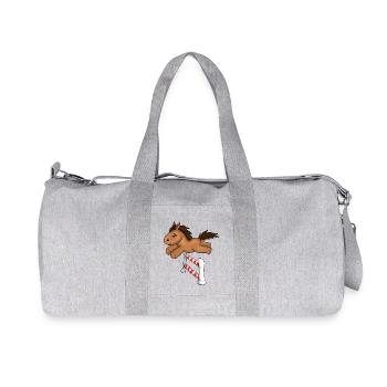 Jumping - Recycled Canvas Sports Bag by Stanley/Stella - heather grey - Front