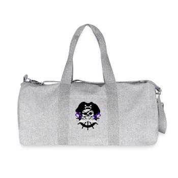 Violet pirate - Sac de sport en toile recyclée Stanley/Stella - gris chiné - Devant