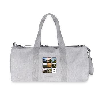 Iceland Travel - Recycled Canvas Sports Bag by Stanley/Stella - heather grey - Front