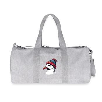 Möwe - Recycelte Canvas-Sporttasche von Stanley/Stella - Grau meliert - Vorne