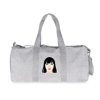 Cadeau de poupée manga - Sac de sport en toile recyclée Stanley/Stella - gris chiné - Devant
