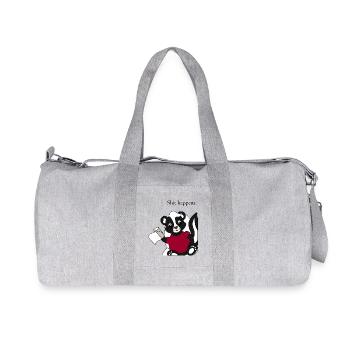 Skunk Pixie Shit arrive - Sac de sport en toile recyclée Stanley/Stella - gris chiné - Devant