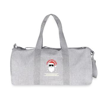 Père Noël élégant avec lunettes de soleil - Sac de sport en toile recyclée Stanley/Stella - gris chiné - Devant