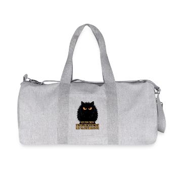 Dark shadow with fluff factor – cat - Recycled Canvas Sports Bag by Stanley/Stella - heather grey - Front