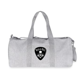 Crâne Rock N Roll Sur Noir - Sac de sport en toile recyclée Stanley/Stella - gris chiné - Devant