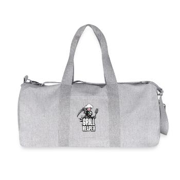 Grill Reaper – Conception de barbecue pour les maîtres du gril - Sac de sport en toile recyclée Stanley/Stella - gris chiné - Devant
