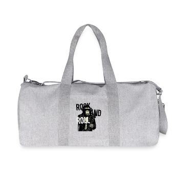 Rollin Monkey Rock  - Recycled Canvas Sports Bag by Stanley/Stella - heather grey - Front