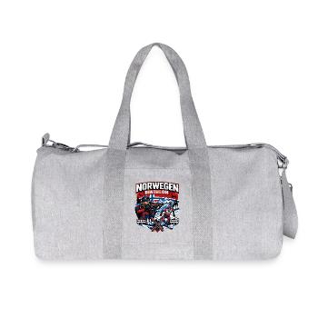 Biathlon Winter Sports Norway Gift - Recycled Canvas Sports Bag by Stanley/Stella - heather grey - Front