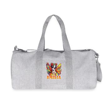Emilia - Mädchenname - Fee  - Recycelte Canvas-Sporttasche von Stanley/Stella - Grau meliert - Vorne