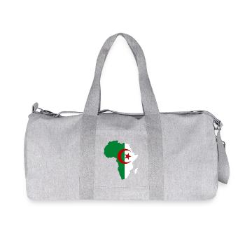 Algerien_Flagge_Afrika - Recycelte Canvas-Sporttasche von Stanley/Stella - Grau meliert - Vorne