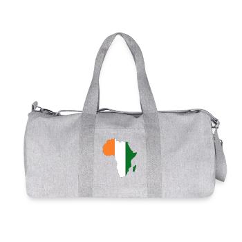 Drapeau de la Côte d’Ivoire Afrique - Sac de sport en toile recyclée Stanley/Stella - gris chiné - Devant