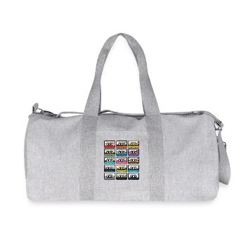 Collection de Cassettes Audio Rétro - Sac de sport en toile recyclée Stanley/Stella - gris chiné - Devant
